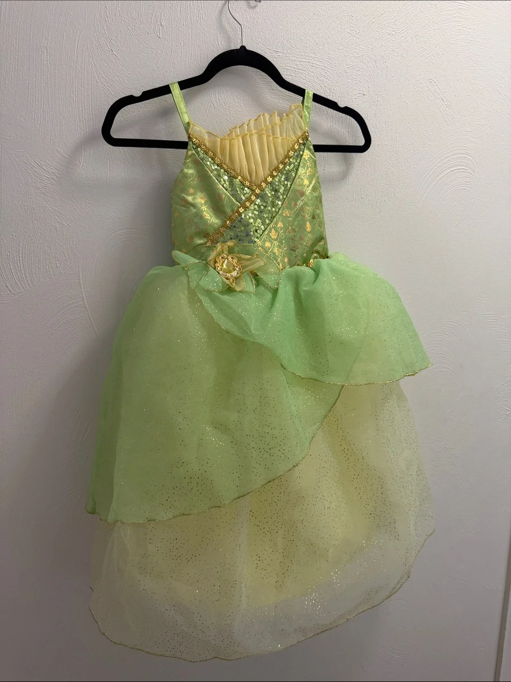 Disney Green and Yellow Tulle Fairy Costume Dress